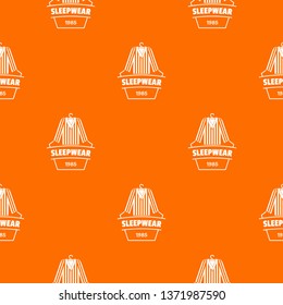 Sleepwear pattern vector orange for any web design best