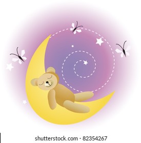 Sleepy brown bear