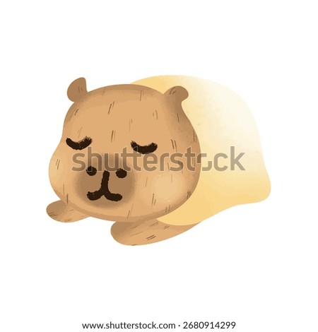 A sleepy capybara is the definition of peace