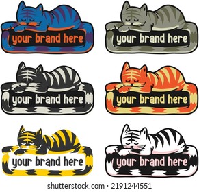 Sleepy cat for your Brand 