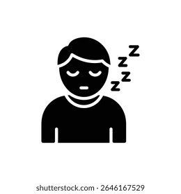 Personagem Sonolento Com Olhos Fechados Cansado Humor Relaxado