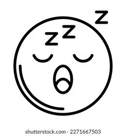 Sleepy Face Icon Design For Personal And Commercial Use
