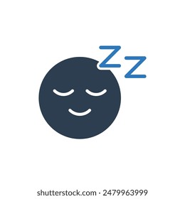 Sleepy Face Icon Sign Symbol