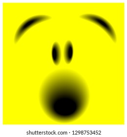 Sleepy face stock Vector Template Design