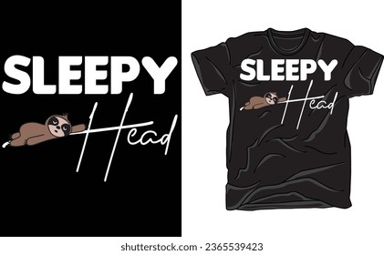 Sleepy Head Lazy Sloth, Sloth My Spirit Animal Shirt, Cute Sloth T-shirt, Sleepy Animal Lover Gift Tee, Adult Lazy Girl Shirt, Cool Sloth T-Shirt, Hanging Bear Tee