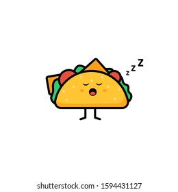 Sleepy Mascot sandwich Vector Design 