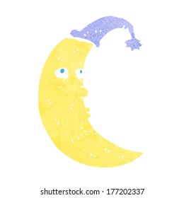 sleepy moon cartoon