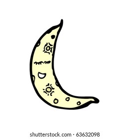 sleepy moon cartoon