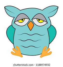 sleepy owl vector