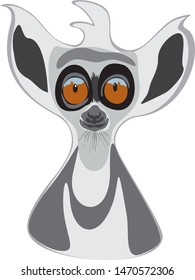 Sleepy surprised monkey gray surprised
