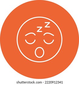 Sleepy vector icon. Can be used for printing, mobile and web applications.