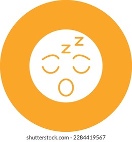 Sleepy vector icon. Can be used for printing, mobile and web applications.