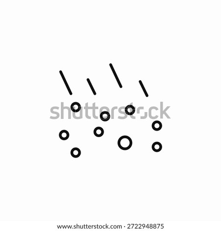 sleet freezing rain icon sign vector
