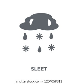 Sleet icon. Sleet design concept from Weather collection. Simple element vector illustration on white background.