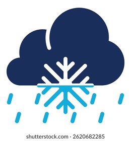Sleet Icon Element For Design