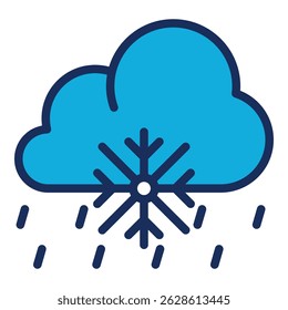 Sleet Icon Element For Design