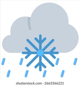 Sleet Icon Element For Design