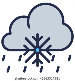 Sleet Icon Element For Design