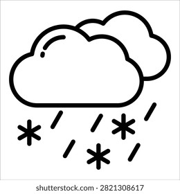 Sleet Icon Element For Design
