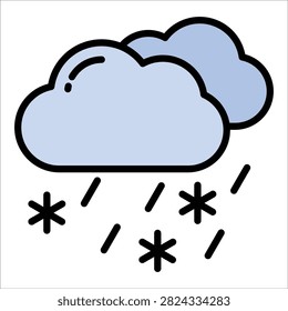 Sleet Icon Element For Design