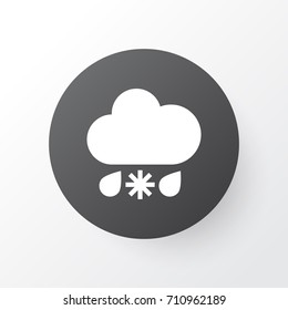 Sleet Icon Symbol. Premium Quality Isolated Wet Element In Trendy Style.