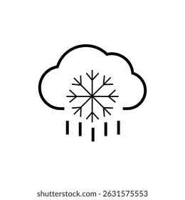 sleet icon vector design template. sleet vector