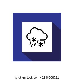 Sleet Icon, Weather Icon Vector Illustration.