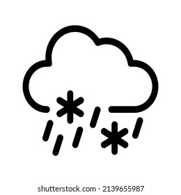 Sleet Icon, Weather Icon Vector Illustration.