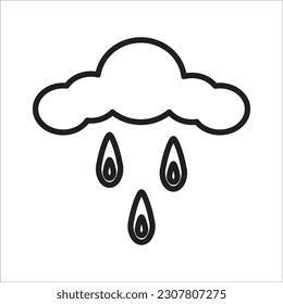 sleet line new vector icon