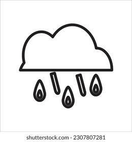 sleet line new vector icon