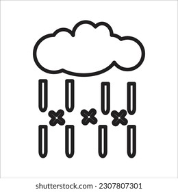 icono de nueva línea de trineación vectorial