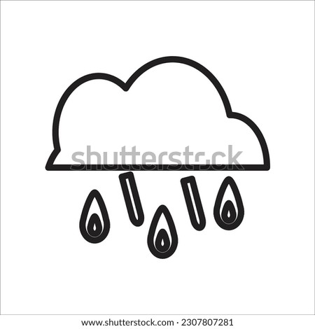 sleet line new vector icon
