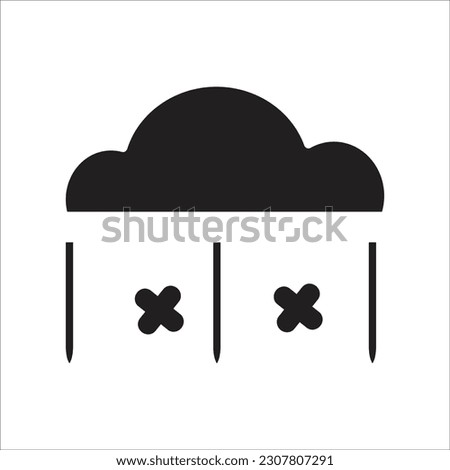 sleet line new vector icon