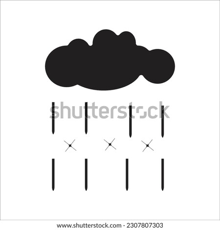 sleet line new vector icon