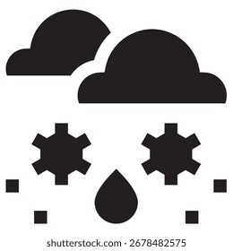 Sleet Modern Vector Icon – Minimal Illustration Symbol Template for Web Mobile App UI Design