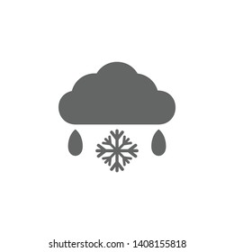 Sleet, snow, cloud icon. Element of weather sign icon