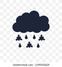 Sleet transparent icon. Sleet symbol design from Weather collection. Simple element vector illustration on transparent background.