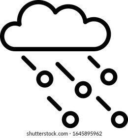 Sleeting - Weather icon set. High quality outline vector illustration for website and mobile application.