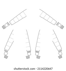 sleeve fashion man woman wear technical drawing 