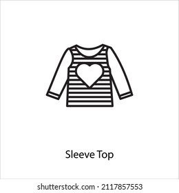 sleeve top icon in vector. Logotype