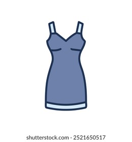 Sleeveless dress design. Simple sleeveless dress design with a V-neck, perfect for a casual or elegant look.