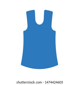 sleeveless glyph colour vector icon