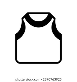 sleeveless icon solid style vector