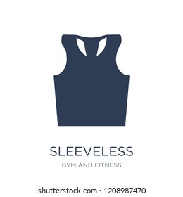 Sleeveless icon. Trendy flat vector Sleeveless icon on white background from Gym and fitness collection, vector illustration can be use for web and mobile, eps10
