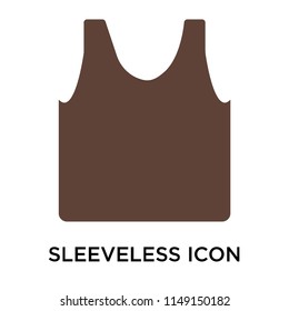 Sleeveless icon vector isolated on white background for your web and mobile app design, Sleeveless logo concept