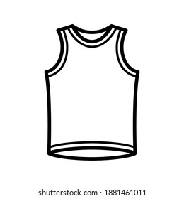 Sleeveless icon vector sign and symbols.