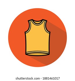 Sleeveless icon vector sign and symbols.