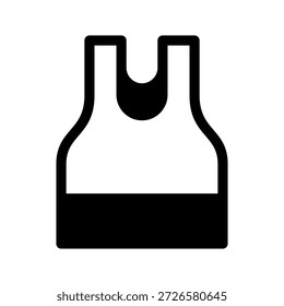 Ilustración de diseño de símbolo de Vector de icono sin mangas