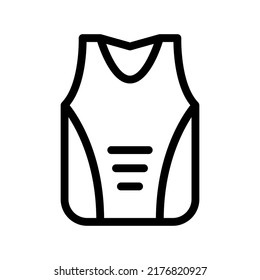 sleeveless line icon illustration vector graphic