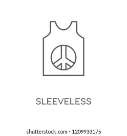 Sleeveless linear icon. Sleeveless concept stroke symbol design. Thin graphic elements vector illustration, outline pattern on a white background, eps 10.